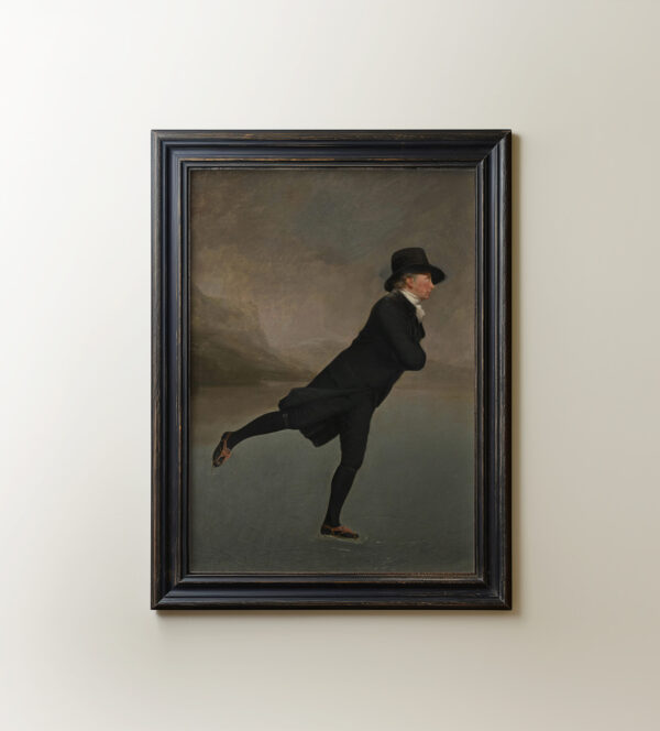 0020 oil painting of a male skater on a loch from 1808