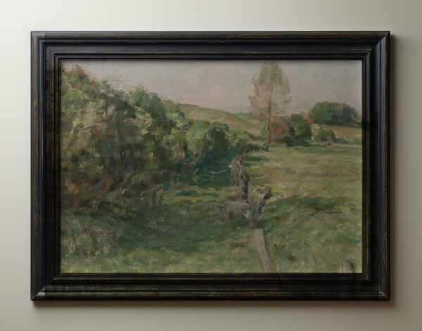 0036 vintage Danish landscape oil painting. Giclee printed by Ellis & Alexander