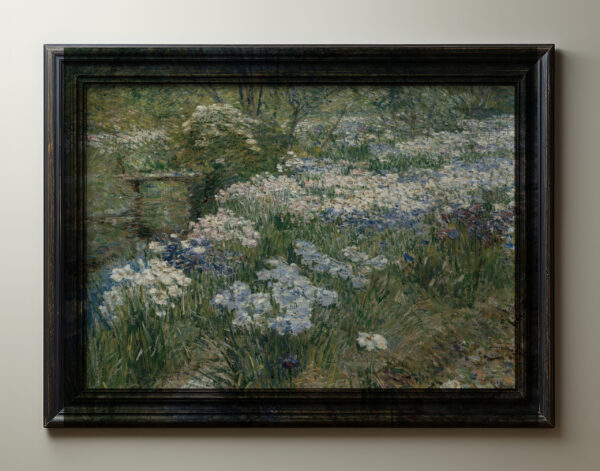 0043 a beautiful water garden oil painting giclee printed by Ellis & Alexander