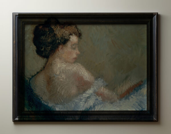 008 vintage art print of a lady from the early 1900s.