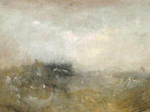 0053 vintage oil painting of rough seas. Seascape and coastal painting. Ellis & Alexander